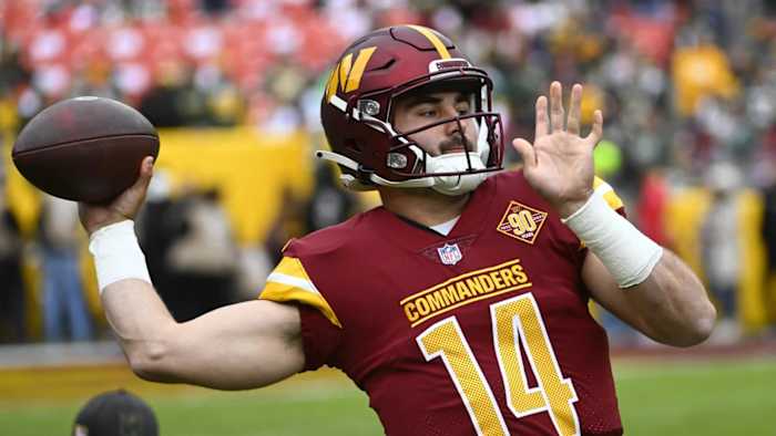 Washington Commanders quarterback Sam Howell